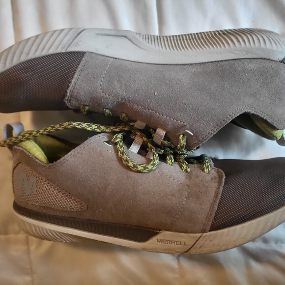 Men’s Merrell Falcon Athletic Running Shoe Size 9 Green Gray - Picture 3 of 3